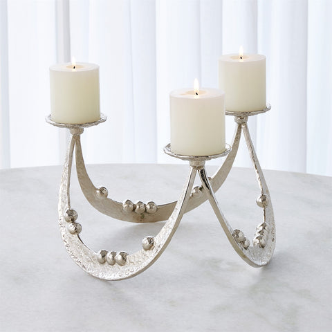 Beaded Curve Candle holder