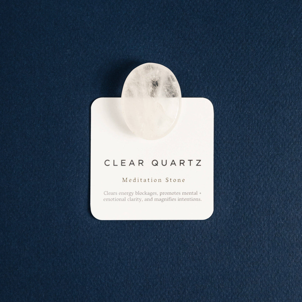 Clear Quartz - Meditation Stone