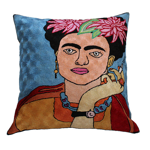 Frida Silk Pillow Cover 18"
