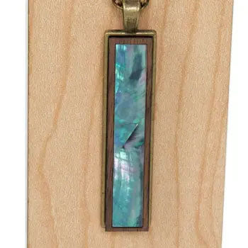 Abalone Narrow Pendant Necklace
