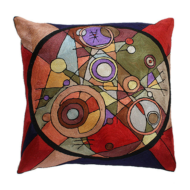 Geometric Radiance Silk Pillow Cover 18"