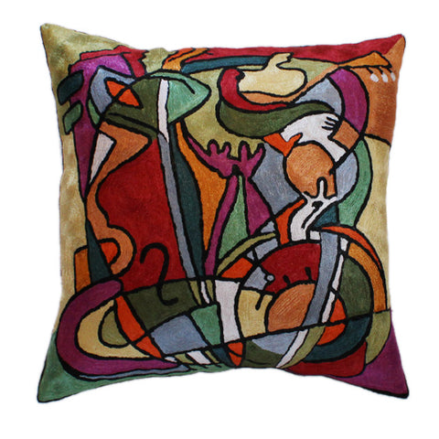 Jazz II Silk Pillow Cover
