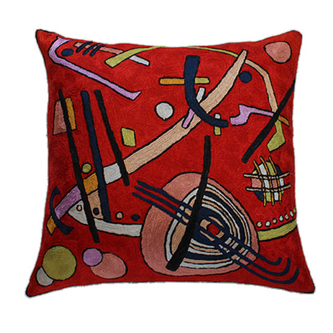 Science In Design Silk Pillow Cover 18"