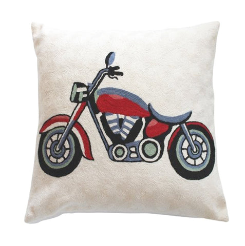 Motorcycle Pillow Cover 18"